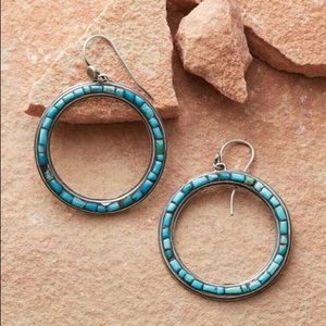 Sundance Spectrum Turquoise Hoop Earrings